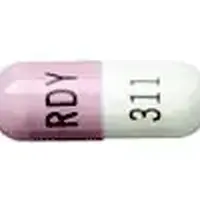 Nizatidine (Nizatidine [ ni-za-ti-deen ])-RDY 311-300 mg-Pink & White-Capsule-shape