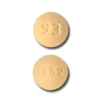 Prochlorperazine (rectal) (Prochlorperazine (rectal) [ pro-klor-per-a-zeen ])-93 9652-10 mg-Yellow-Round