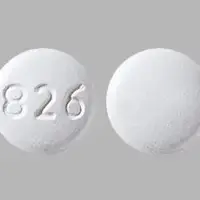 Tamoxifen (Tamoxifen [ ta-mox-i-fen ])-826-10 mg-White-Round