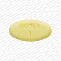 Bumetanide (monograph) (Medically reviewed)-BUMEX 1-1 mg-Yellow-Oval