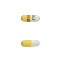 Nitrofurantoin (Nitrofurantoin [ nye-troe-fue-ran-toin ])-WATSON 5780-50 mg-White & Yellow-Capsule-shape