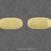 Oxcarbazepine (Oxcarbazepine [ ox-kar-bay-zeh-peen ])-APO OXC 300-300 mg-Yellow-Oval