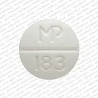 Pindolol (Pindolol [ pin-doe-lol ])-MP 183-10 mg-White-Round