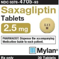 Saxagliptin (Saxagliptin [ sax-a-glip-tin ])-SX1 M-2.5 mg-Yellow-Round