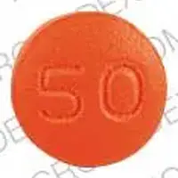 Thioridazine (Thioridazine [ thye-oh-rid-a-zeen ])-50 M 59-50 mg-Orange-Round