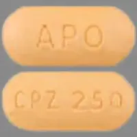 Cefprozil (Cefprozil [ sef-proe-zil ])-APO CPZ 250-250 mg-Orange-Oval