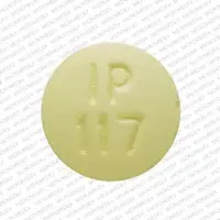 Hydrocodone and ibuprofen (Hydrocodone and ibuprofen [ hye-dro-koe-done-and-eye-bue-pro-fen ])-IP 117-10 mg / 200 mg-Yellow-Round