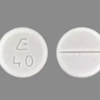 Midodrine (Midodrine [ my-doe-drin ])-E 40-2.5 mg-White-Round