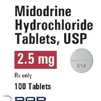 Midodrine (Midodrine [ my-doe-drin ])-P 814-2.5 mg-White-Round