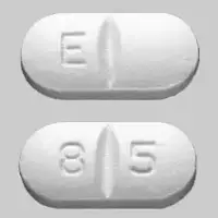 Penicillin v potassium (Penicillin v potassium (oral) [ pen-i-sil-in-v-poe-tas-ee-um ])-E 8 5-500 mg-White-Oval