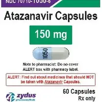 Atazanavir (Atazanavir [ a-ta-zan-a-vir ])-1050-150 mg-Blue & Gray-Capsule-shape