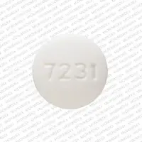 Cilostazol (Cilostazol [ sye-loe-sta-zol ])-TEVA 7231-100 mg-White-Round