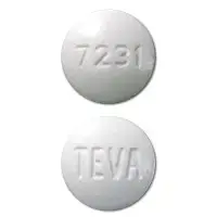 Cilostazol (Cilostazol [ sye-loe-sta-zol ])-TEVA 7231-100 mg-White-Round