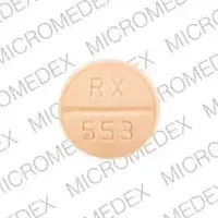 Clorazepate (Clorazepate [ klor-az-e-pate ])-RX 553-7.5 MG-Orange-Round