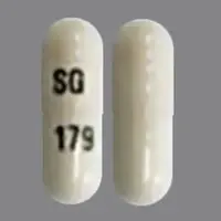 Gabapentin (Gabapentin [ ga-ba-pen-tin ])-SG 179-100 mg-White-Capsule-shape