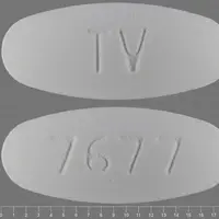 Metformin and pioglitazone (Metformin and pioglitazone [ met-for-min-and-pye-o-gli-ta-zone ])-TV 7677-500 mg / 15 mg-White-Oval