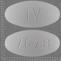 Metformin and pioglitazone (Metformin and pioglitazone [ met-for-min-and-pye-o-gli-ta-zone ])-TV 7678-850 mg / 15 mg-White-Oval