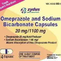 Omeprazole and sodium bicarbonate (Omeprazole and sodium bicarbonate [ oh-me-pray-zol-and-so-dee-um-by-kar-bon-ate ])-503-20 mg / 1100 mg-White-Capsule-shape