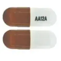 Thiothixene (Thiothixene [ thye-oh-thix-een ])-AA12A-5 mg-Brown & White-Capsule-shape