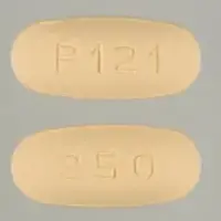 Cefprozil (Cefprozil [ sef-proe-zil ])-P121 250-250 mg-Orange-Oval