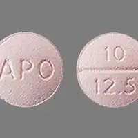 Hydrochlorothiazide and benazepril (Hydrochlorothiazide and benazepril [ hye-droe-klor-oh-thy-a-zide-and-ben-az-e-pril ])-APO 10 12.5-10 mg / 12.5 mg-Pink-Round