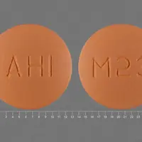 Methyldopa (Methyldopa [ meth-il-doe-pa ])-AHI M23-500 mg-Peach-Round