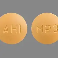 Methyldopa (Methyldopa [ meth-il-doe-pa ])-AHI M23-500 mg-Peach-Round