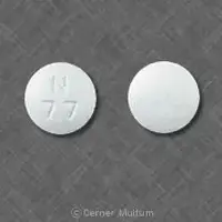 Methyldopa (Methyldopa [ meth-il-doe-pa ])-N 77-500 mg-White-Round