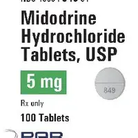 Midodrine (Midodrine [ my-doe-drin ])-P 849-5 mg-White-Round