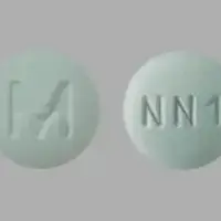 Naratriptan (Naratriptan [ nar-a-trip-tan ])-M NN1-1 mg-Green-Round