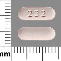 Rizatriptan (Rizatriptan [ rye-za-trip-tan ])-232-10 mg (base)-Pink-Capsule-shape