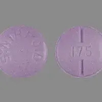 Synthroid (Levothyroxine [ lee-voe-thye-rox-een ])-SYNTHROID 175-175 mcg (0.175 mg)-Purple-Round