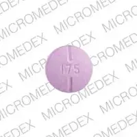 Synthroid (Levothyroxine [ lee-voe-thye-rox-een ])-SYNTHROID 175-175 mcg (0.175 mg)-Purple-Round