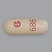 Tacrolimus (oral and injection) (Tacrolimus (oral/injection) [ ta-kroe-li-mus ])-G 686-1 mg-White-Capsule-shape