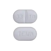 Theophylline (Theophylline (oral) [ thee-off-i-lin ])-TEVA 33 10-300 mg-White-Capsule-shape