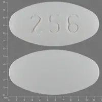 Carvedilol (Carvedilol [ kar-ve-dil-ole ])-256-12.5 mg-White-Oval