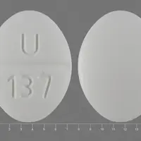 Clonidine (transdermal) (Clonidine (transdermal) [ kloe-ni-deen ])-U 137-0.3 mg-White-Oval