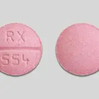 Clorazepate (Clorazepate [ klor-az-e-pate ])-RX 554-15 mg-Red-Round