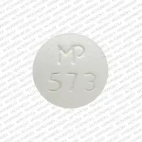 Doxycycline (systemic) (monograph) (Doryx)-MP 573-20 mg-White-Round