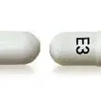 Esomeprazole (injection) (Esomeprazole (injection) [ ee-soe-mep-ra-zole ])-H E3-40 mg-White-Capsule-shape