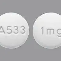 Guanfacine (Guanfacine [ gwahn-fa-seen ])-A533 1 mg-1 mg-White-Round