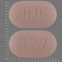 Hydrochlorothiazide and irbesartan (Hydrochlorothiazide and irbesartan [ hye-droe-klor-oh-thye-a-zide-and-ir-be-sar-tan ])-HH 327-12.5 mg / 300 mg-Pink-Capsule-shape