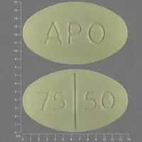 Hydrochlorothiazide and triamterene (Hydrochlorothiazide and triamterene [ hye-dro-klor-oh-thy-a-zide-and-trye-am-ter-een ])-APO 75 50-50 mg / 75 mg-Yellow-Oval