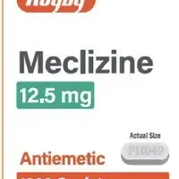 Meclizine (Meclizine [ mek-li-zeen ])-PH049-12.5 mg-White-Capsule-shape