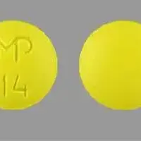 Thioridazine (Thioridazine [ thye-oh-rid-a-zeen ])-MP 14-25 mg-Yellow-Round