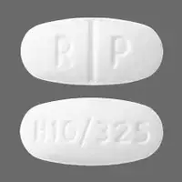 Acetaminophen and hydrocodone (Acetaminophen and hydrocodone [ a-seet-a-min-oh-fen-and-hye-droe-koe-done ])-R P H10/325-325 mg / 10 mg-White-Capsule-shape