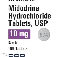 Midodrine (Midodrine [ my-doe-drin ])-P 874-10 mg-White-Round