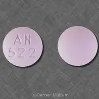 Promethazine (rectal) (Promethazine (rectal) [ pro-meth-a-zeen ])-AN 522-50 mg-Pink-Round