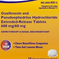 Triaminic softchews chest congestion (Guaifenesin and pseudoephedrine [ gwye-fen-e-sin, soo-doe-ee-fed-rin ])-X 64-600 mg / 60 mg-White-Oval