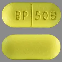 Salsalate (Salsalate [ sal-sa-late ])-BP 508-750 mg-Yellow-Capsule-shape